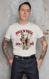 ROCKNROLL UNTIL I DIE Pin Up Rockabilly T-Shirt OFF White