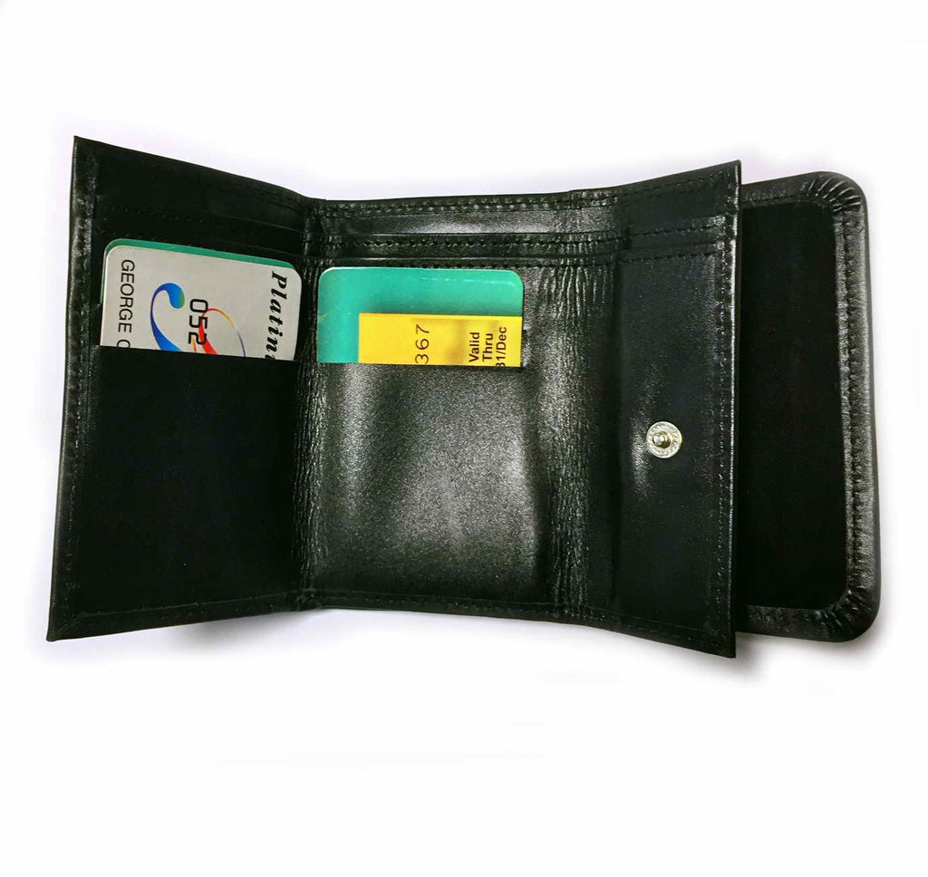Leather WALLET "MINI de Luxe Series: HUSTLER