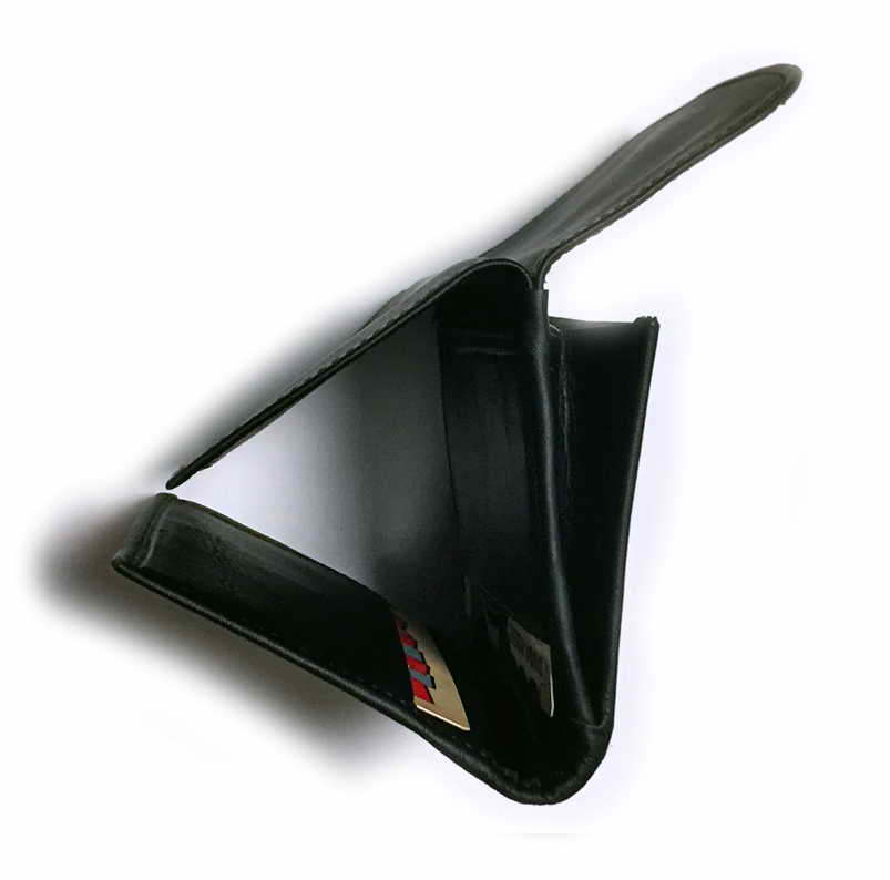 Leather WALLET "MINI de Luxe Series: WISEGUY