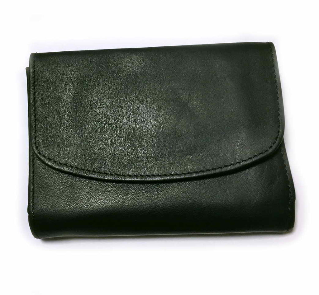Leather WALLET "MINI de Luxe Series: WISEGUY
