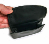 Leather WALLET "MINI de Luxe Series: WISEGUY