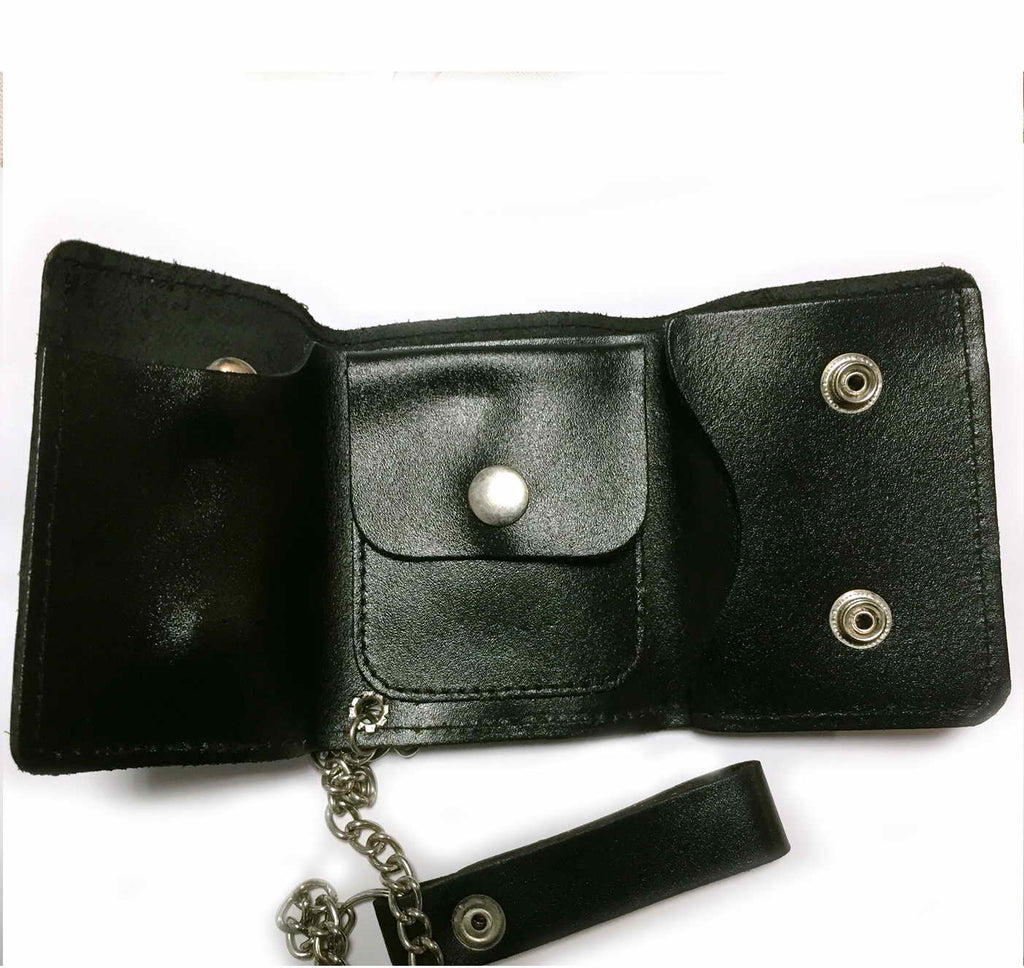 Leather WALLET "MINI de Luxe Series: ZIPPO HOLDER