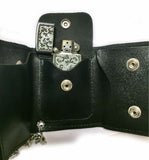 Leather WALLET "MINI de Luxe Series: ZIPPO HOLDER