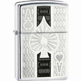 Zippo ACE OF SPADES CARD & Little FLAME Special