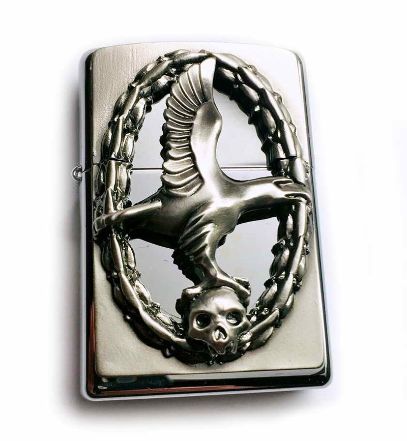 Zippo EAGLE & SKULL Super 3D Massive Plate SPECIAL