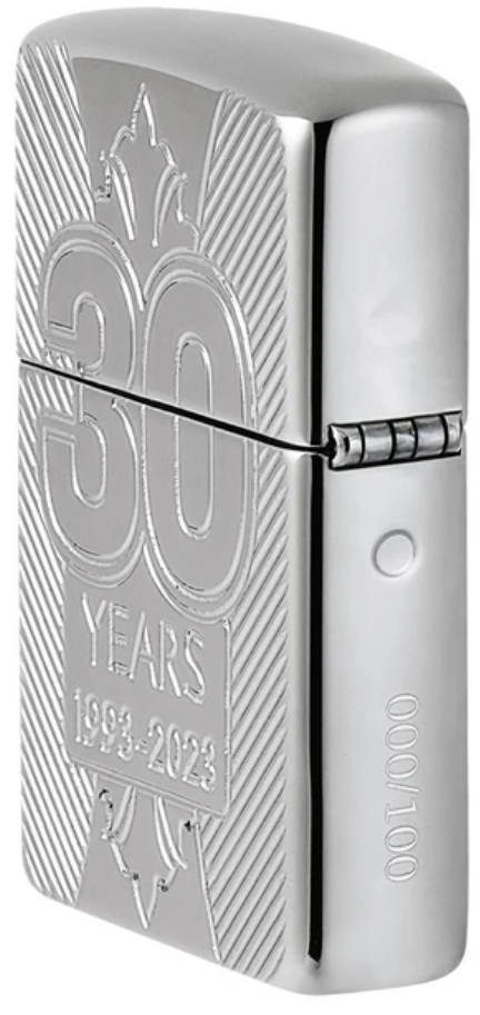 Zippo ARMOR 30th ANNIVERSARY Limited Edition of 100 Double Side Individually Numbered VERY RARE