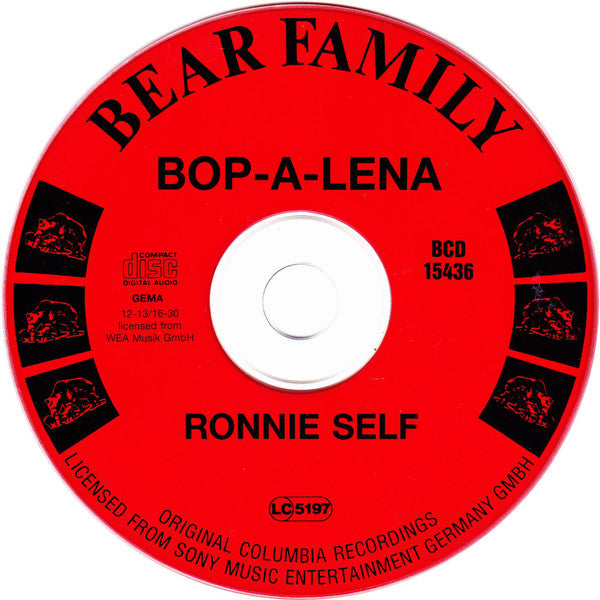 RONNIE SELF - BOP-A-LENA Tracks RARE  30 Tracks CD!