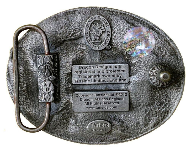 AT THE HOP - ROCKNROLL  Rockabilly Special Detailed Belt BUCKLE  RARE!