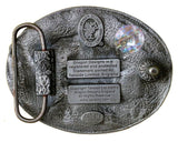 AT THE HOP - ROCKNROLL  Rockabilly Special Detailed Belt BUCKLE  RARE!