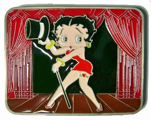BETTY BOOP - Pin Up Rockabilly BUCKLE Original Licensed release Red