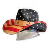 Classic COWBOY HAT - USA FLAG -  Vintage look Edition!