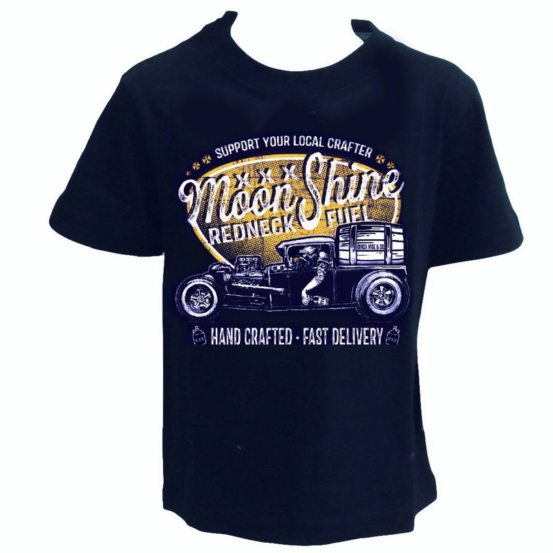 MOONSHINE - REDNECK FULL  T-Shirt SPECIAL KIDS Dark Blue