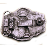 NEW YORK - STATUE OF LIBERTY & STATE SEAL SUPER 3D Belt BUCKLE Vintage