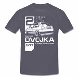 FOREVER YOUNG Series: GOLF 2 GTi (DVOJKA II) VW Classic CAR T-Shirt SPECIAL EDITION Grey