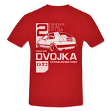 FOREVER YOUNG Series: GOLF 2 GTi (DVOJKA II) VW Classic CAR T-Shirt SPECIAL EDITION Tango Red