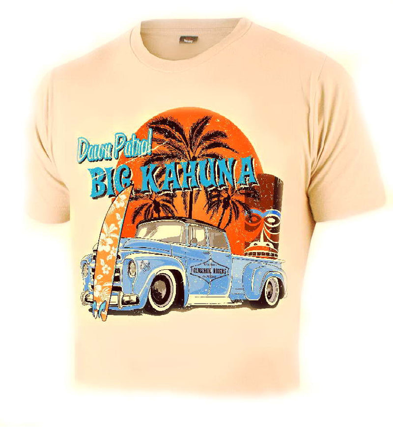 Original BIG KAHUNA Hot Rod Surf T-Shirt KIDS