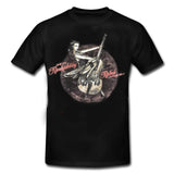 ROCKABILLY REBEL & DOUBLE BASS Pin Up Rockabilly  T-Shirt Black