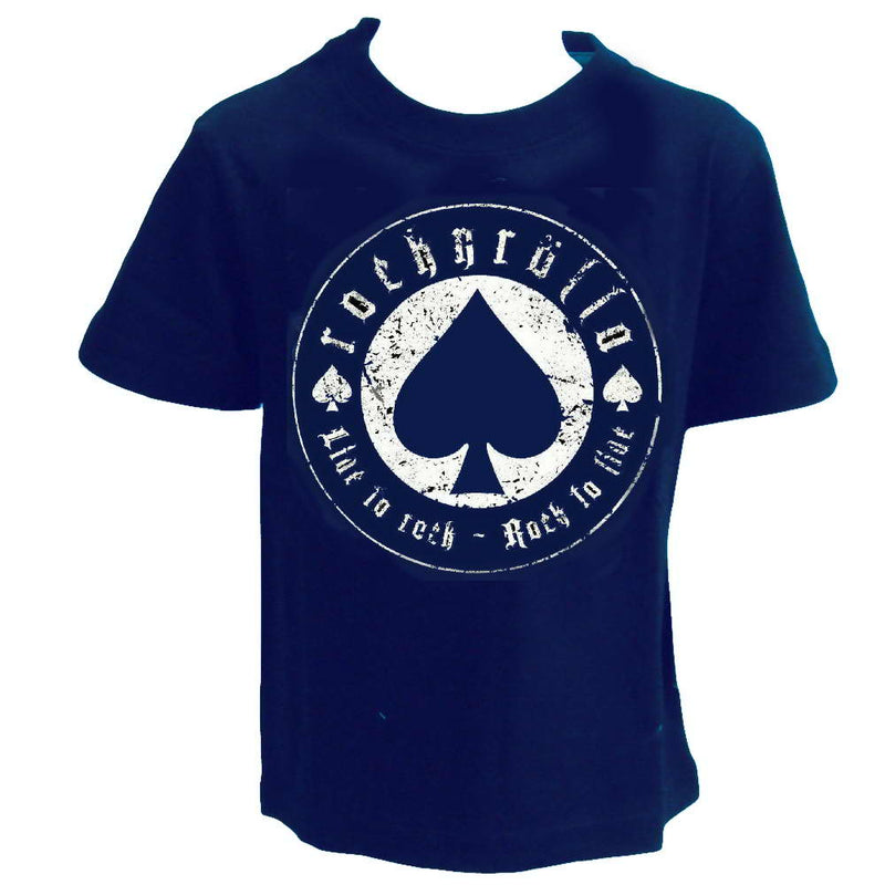 ROCKNROLLA - 100% Rocker "Live to Rock" T-Shirt SPECIAL KIDS Dark Blue