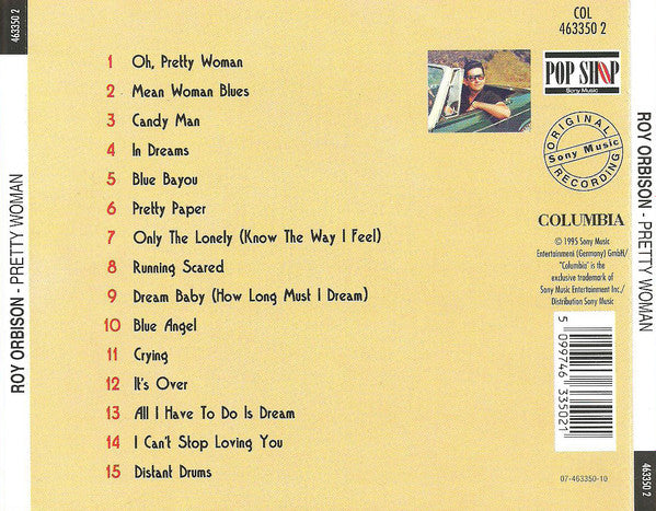 ROY ORBISON - PRETTY WOMAN Original Tapes Great Budget CD