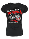 V8 RUMBLE - Rusty Road - Rockabilly RAT ROD CAR Limited Edition Ladies