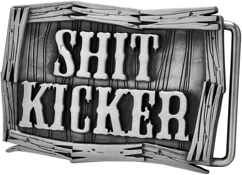 SHIT KICKER - REBEL 18+ FUNNY  Belt BUCKLE