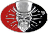 SKULL TOP HAT by VINCE RAY Official 3D Belt BUCKLE