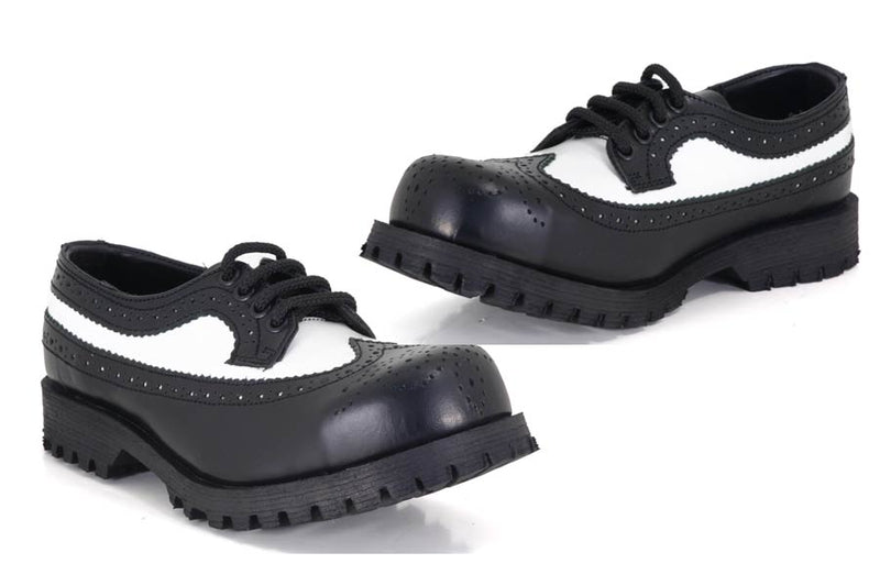 ORIGINAL UNDERGROUND 4-eyelet Shoes Steel Toe CAP: ROCKABILLY / SWING MADE IN ENGLAND Size UK 10 (44-44,5)