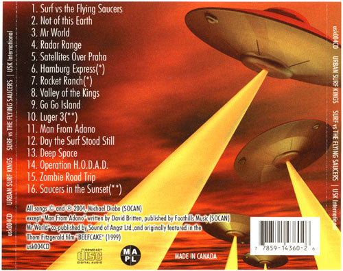 URBAN SURF KINGS - SURF vs. FLYING SAUCERS ATTACK! Fantastic Power Surf!! CD