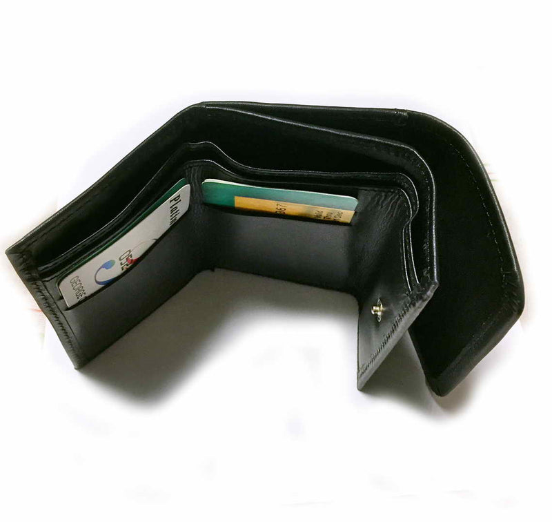 Leather WALLET "MINI de Luxe Series: HUSTLER