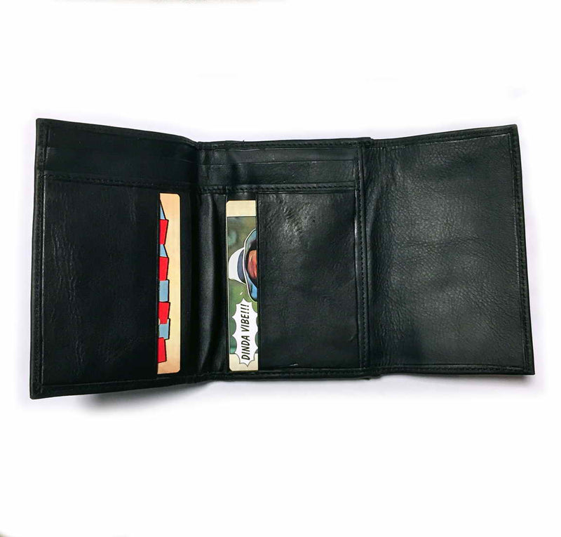 Leather WALLET "MINI de Luxe Series: WISEGUY