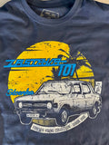 FOREVER YOUNG Series: ZASTAVA 101 Classic CAR T-Shirt SPECIAL EDITION Indigo Blue