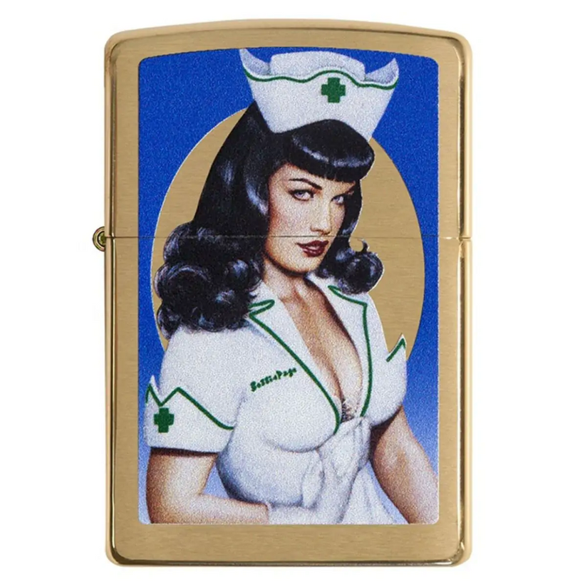 Zippo BETTIE PAGE - QUEEN OF PIN UP 2: THE NURSE Special Rockabilly Edition RARE!