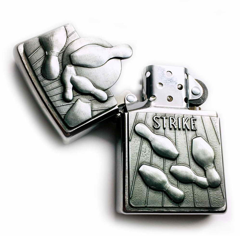 Zippo BOWLING STRIKE "TRICK-SURPRISE" Super 3D Massive Plate SPECIAL