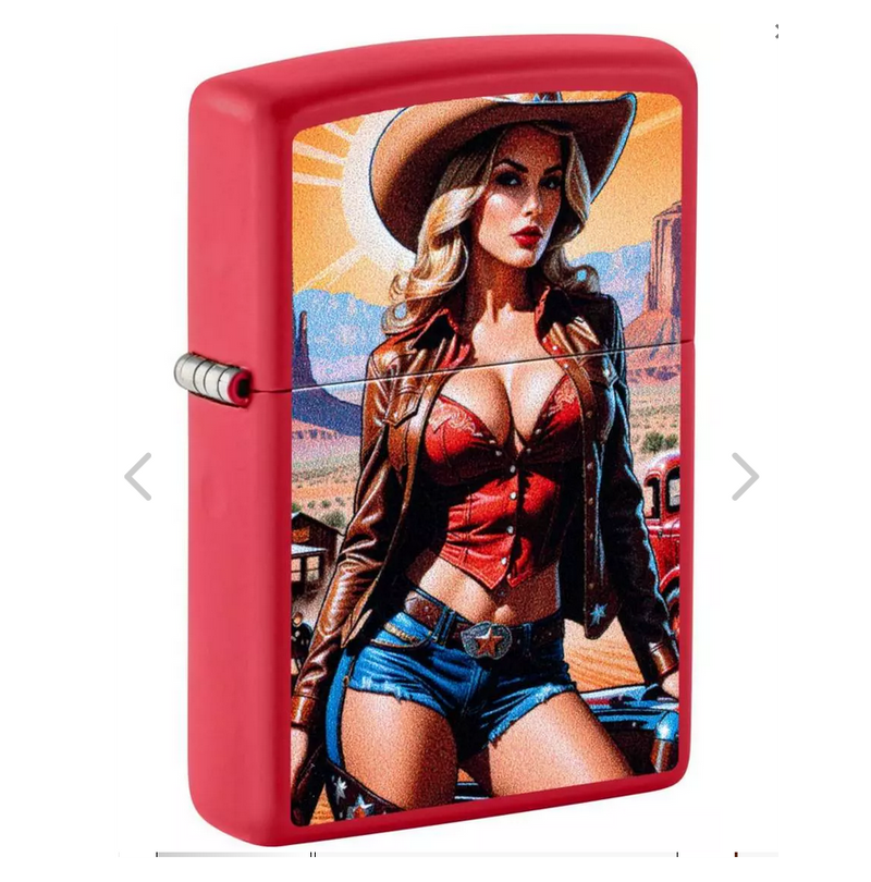 Zippo PIN UP - COWGIRL COUNTRY WESTERN Special Rockabilly Edition RARE!