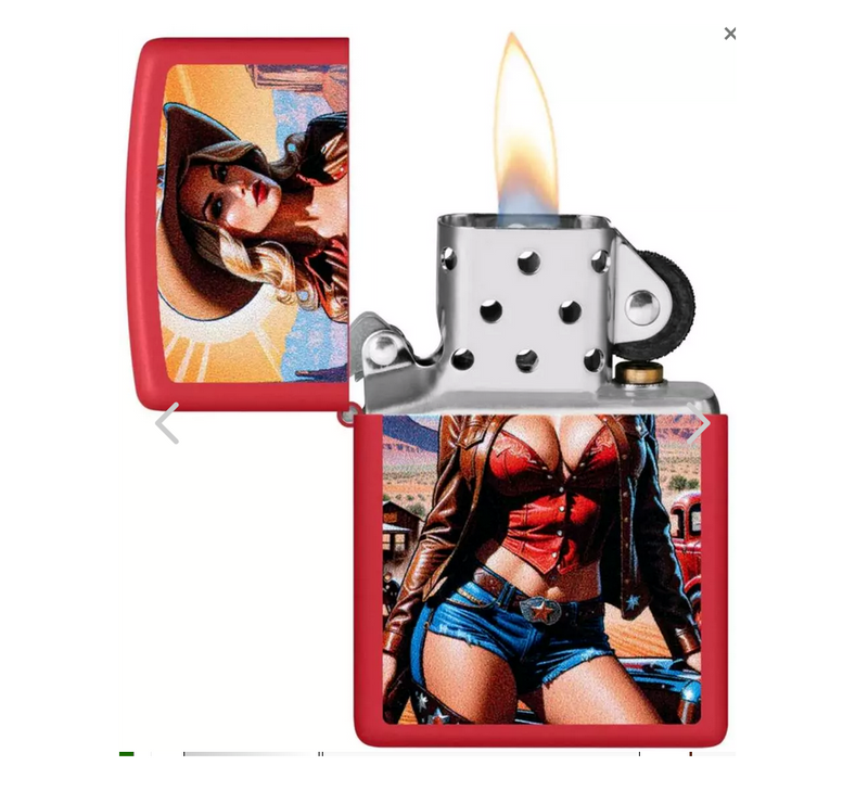 Zippo PIN UP - COWGIRL COUNTRY WESTERN Special Rockabilly Edition RARE!