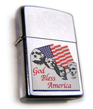 Zippo MOUNT RUSHMORE - AMERICAN FLAG - USA PRESIDENTS "God Bless America" STARS AND STRIPES VERY RARE Edition