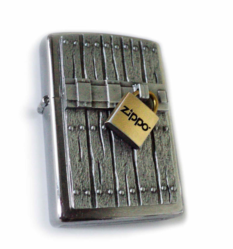 Zippo KEY LOCKED - CLOSED VINTAGE Old School Special 3D Massive Plate