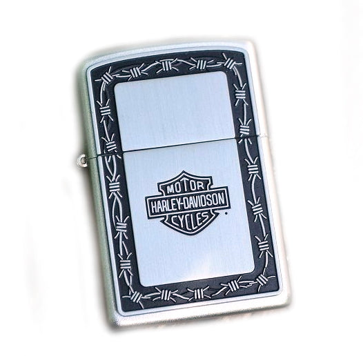 Zippo HARLEY DAVIDSON " BARB-WIRE" Massive Plate Special Edition