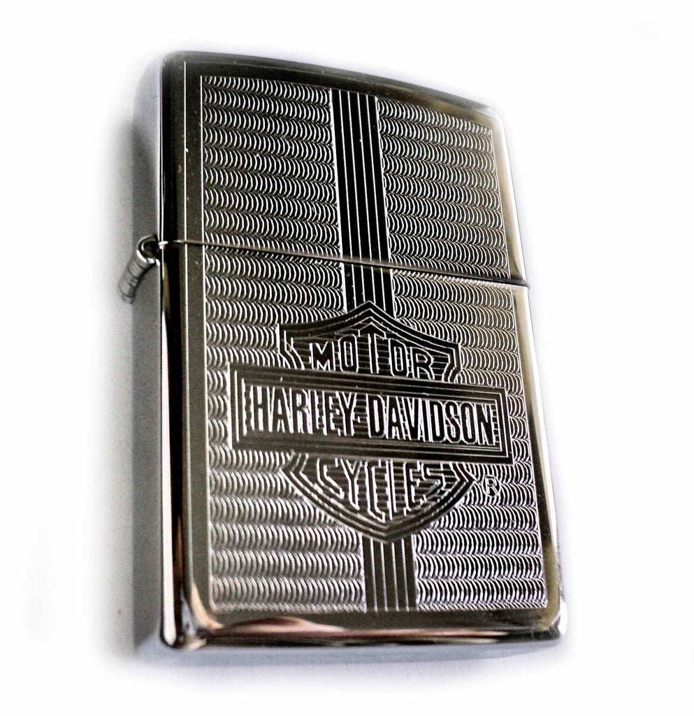 Zippo HARLEY DAVIDSON "COILED BAR & SHIELD " Engraved Edition