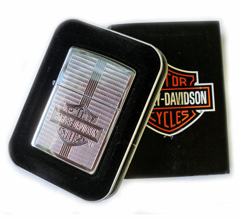 Zippo HARLEY DAVIDSON "COILED BAR & SHIELD " Engraved Edition