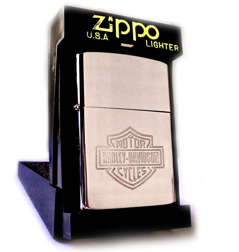 Zippo HARLEY DAVIDSON "ENGRAVED LOGO BAR & SHIELD " Engraved Edition