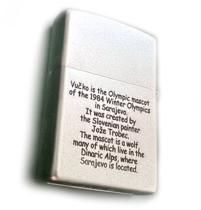 Zippo VUČKO - SARAJEVO '84 (Vucko 1984) OLYMPIC GAMES Mega RARE COLLECTORS Edition!