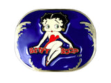 BETTY BOOP - Pin Up Rockabilly BUCKLE Original Licensed release Blue