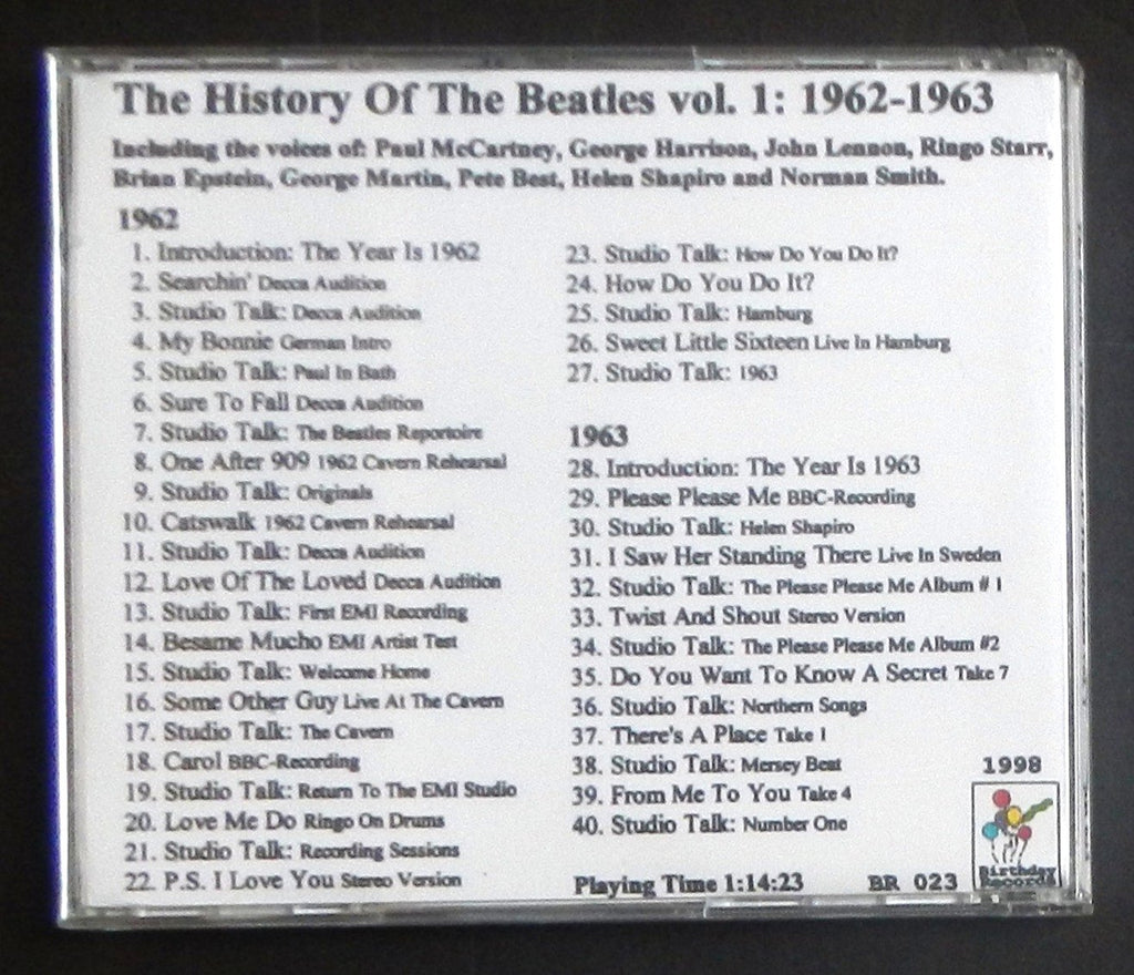 BEATLES (THE) - The History Of The Beatles Vol.1  Fantastic EXTREMELY RARE CD
