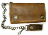 Leather WALLET BUFFALO BROWN Special 5 Compartments
