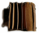 Leather WALLET BUFFALO BROWN Special 5 Compartments