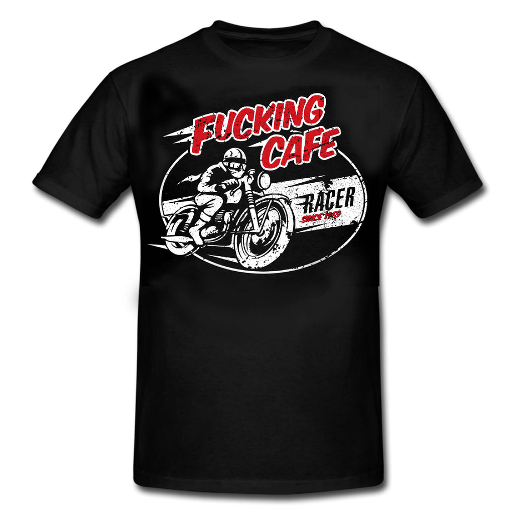F*CKING CAFE RACER Old School Rules T-Shirt