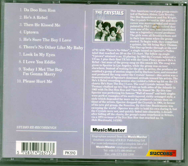 CRYSTALS (THE) - Da Doo Ron Ron CD
