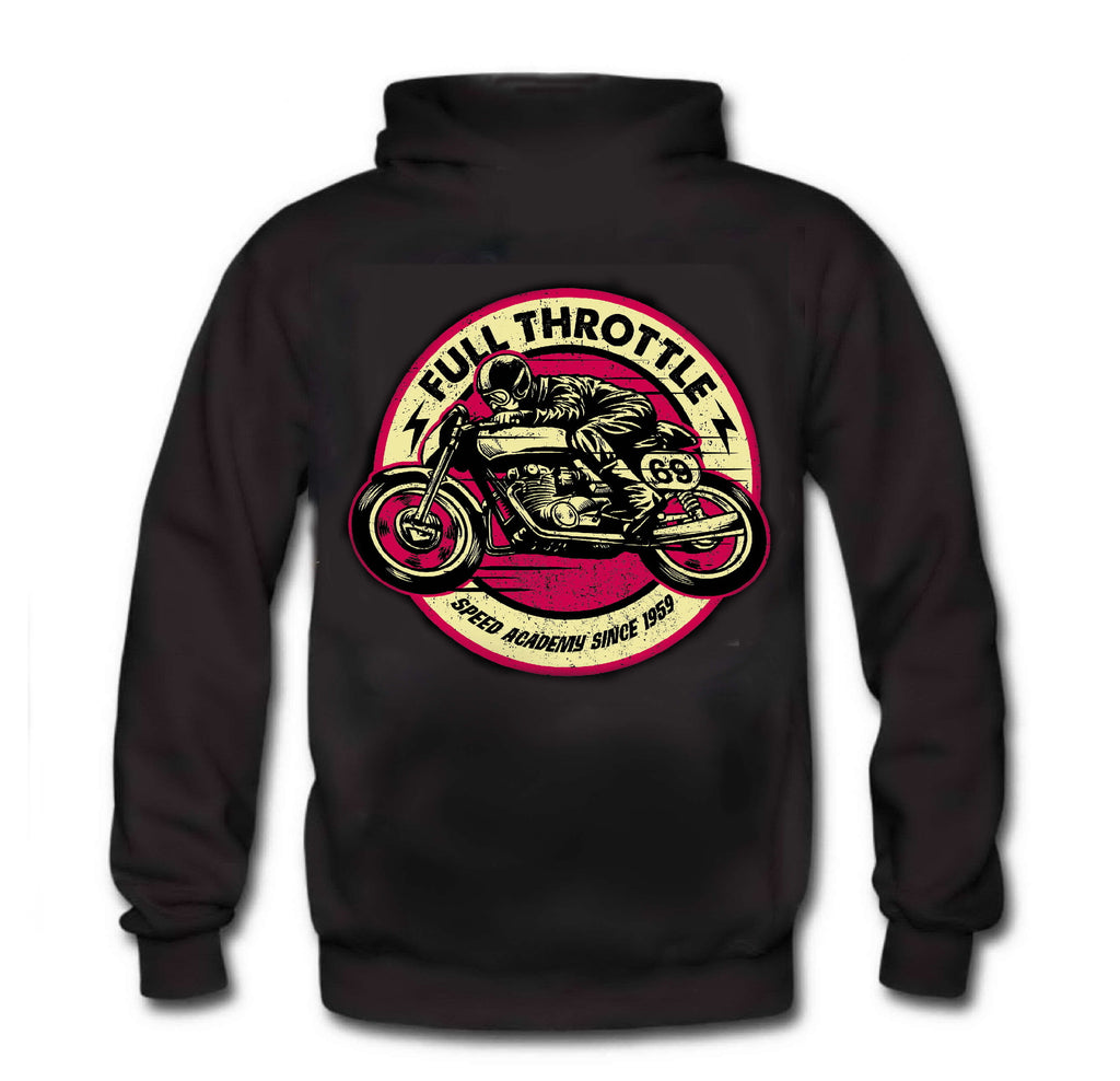 FULL THROTTLE Cafe Racer BIKER HOODIE Limited Edition