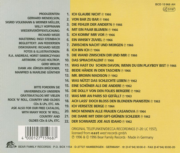 HARALD JUHNKE - Mit beiden Handen in den Taschen SCHLAGER VERY RARE CD!